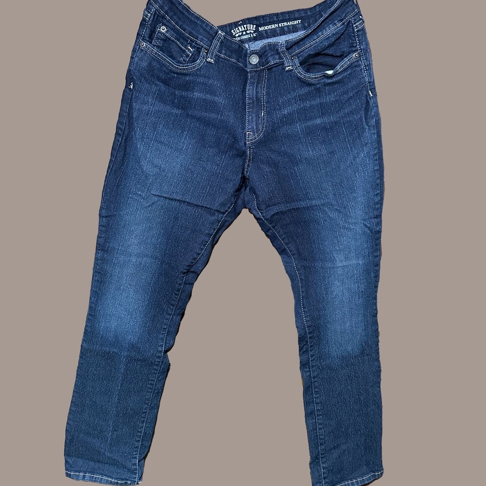 Signature by Levi Strauss Blue Relaxed Modern Straight Jeans